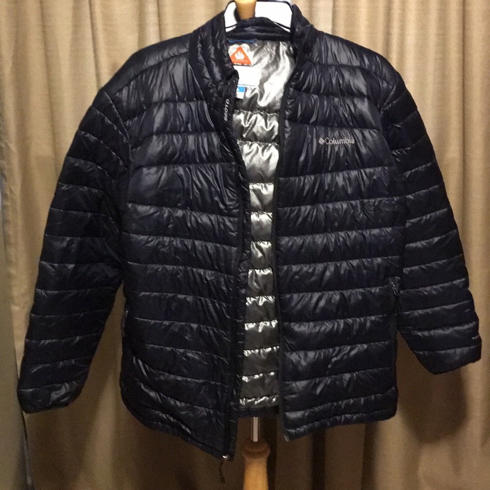 A man’s Columbia sportswear jacket